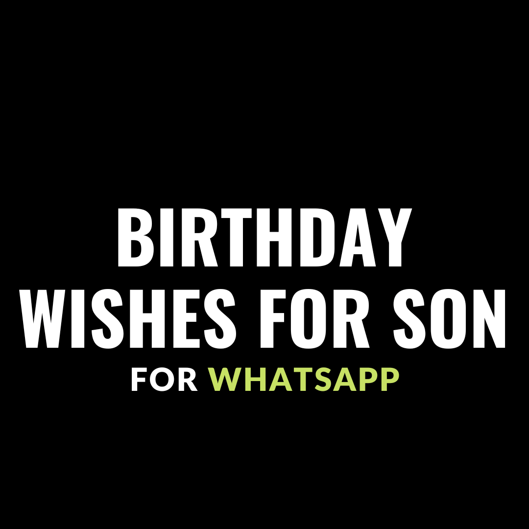birthday wishes for son